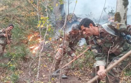 حریق جنگل‌ اشکته‌چال رامسر مهار شد/ لزوم مشارکت دهیاران برای حفاظت از جنگل