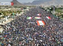 طوفان میلیونی یمنی‌ها علیه ترامپ و تبریک پیروزی ایران و حزب‌الله